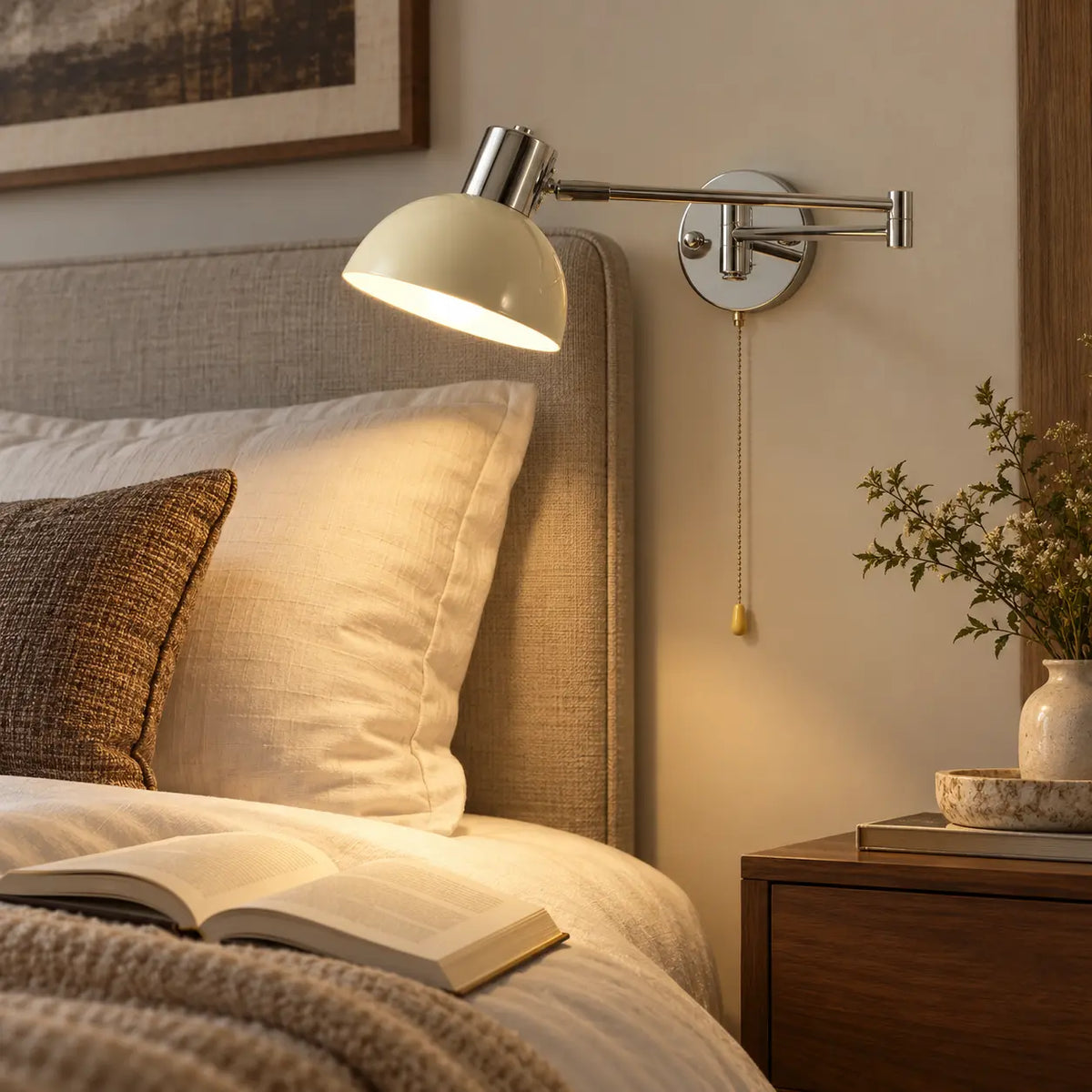 Applique murale chambre orientable pour la lecture au lit