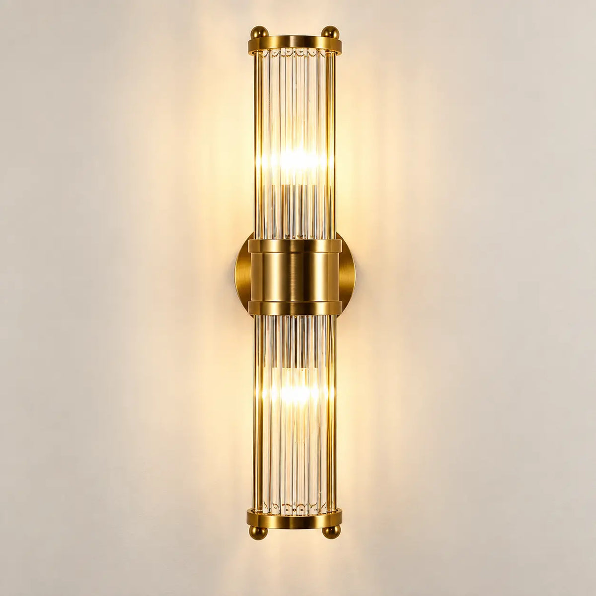 Applique murale cristal design – variante 2 sources lumineuses, vue produit