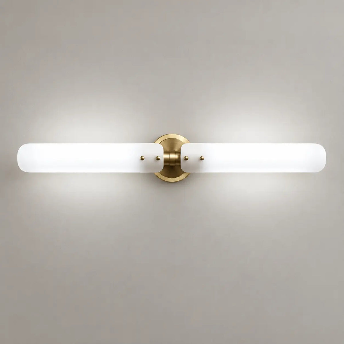 Applique murale design verre – variante lumière blanche