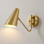 Applique murale dorée design – variante lumière chaude