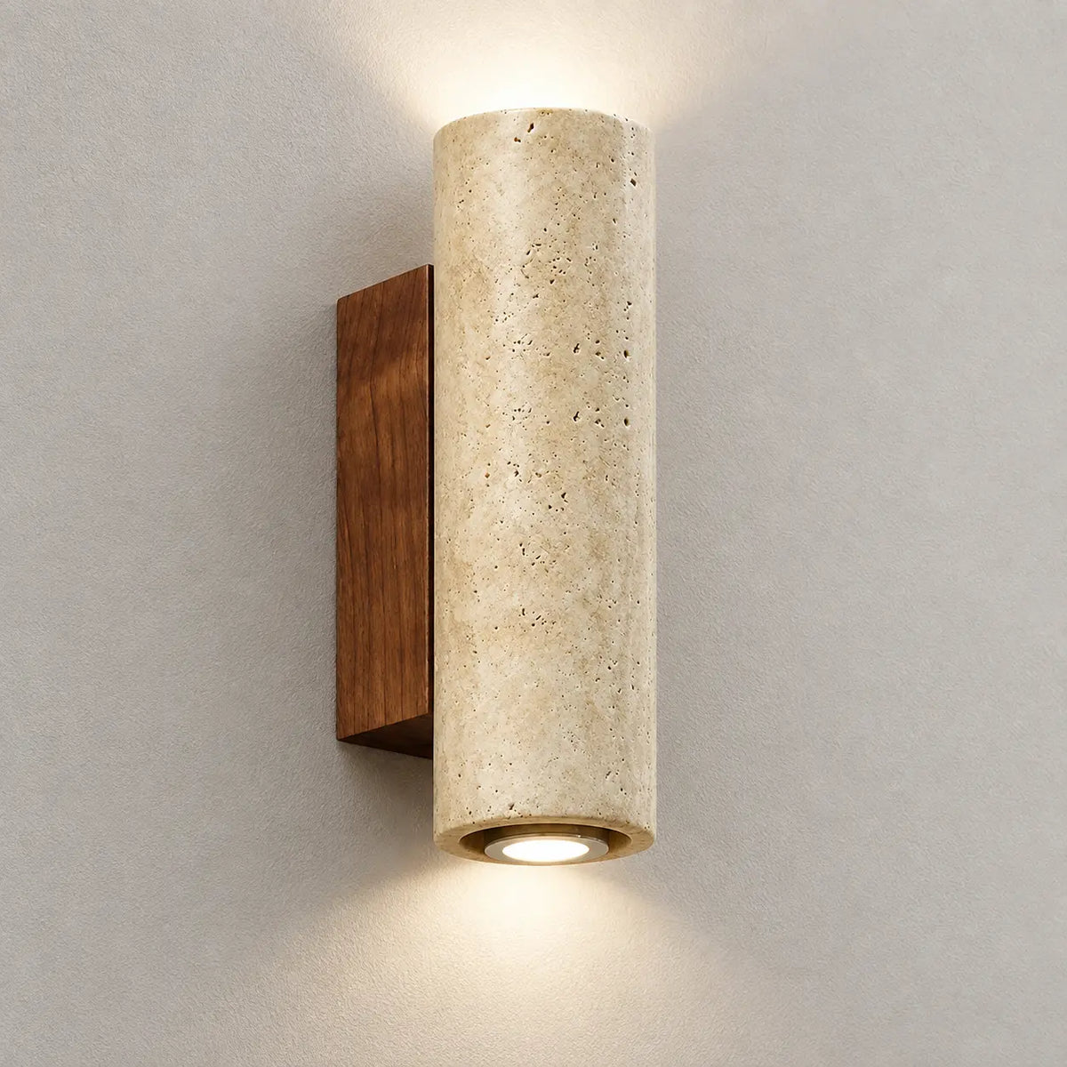 Applique murale en pierre 23 cm — lumière neutre