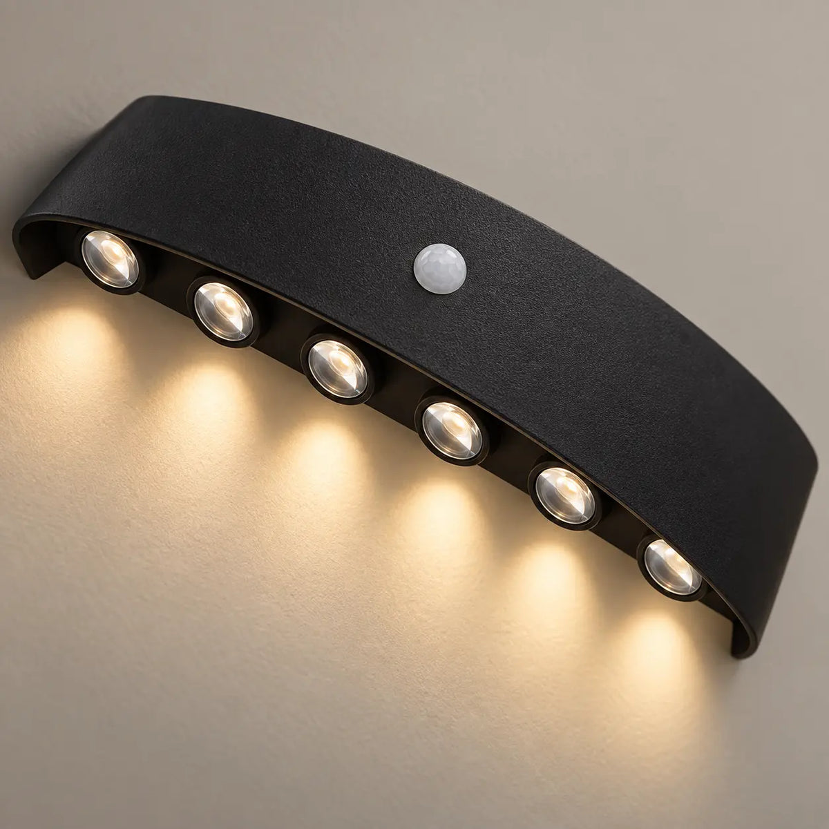 Détail du capteur et des six lentilles LED