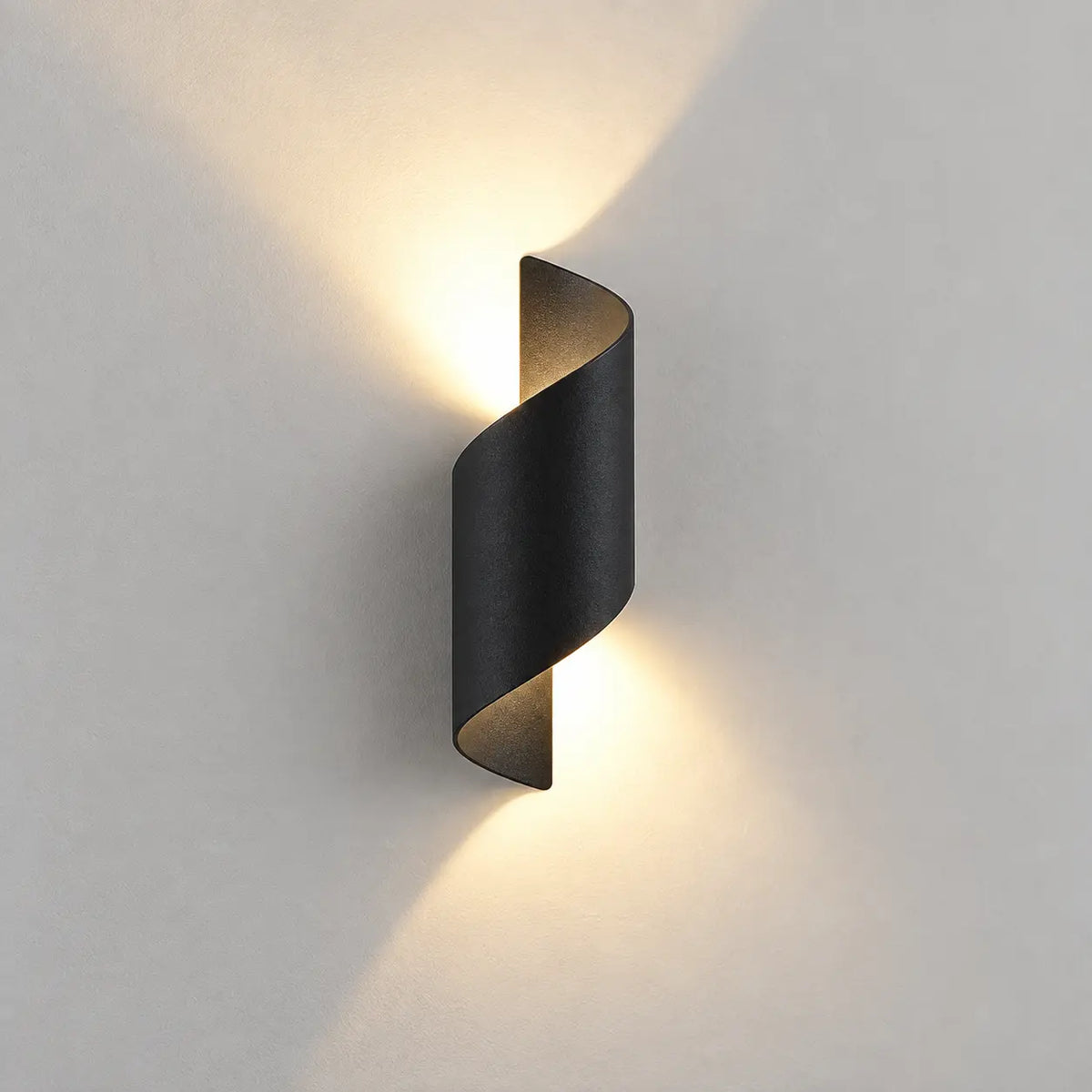 Applique extérieure LED noire — petit modèle