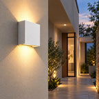 Applique IP65 blanche vue de profil