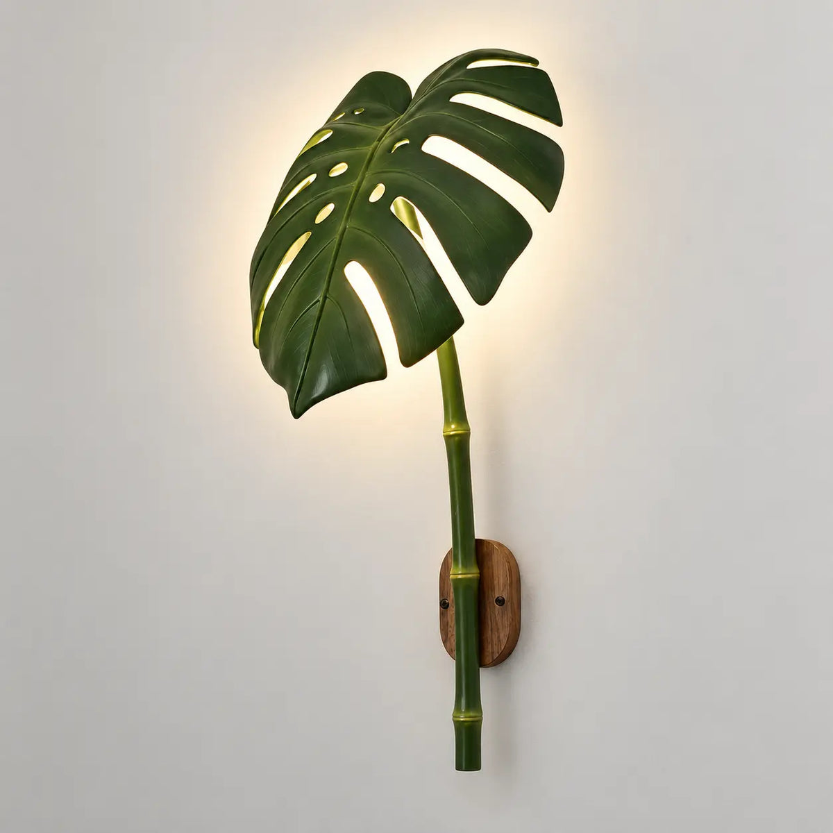 Applique murale jardin imitation bambou — trois couleurs