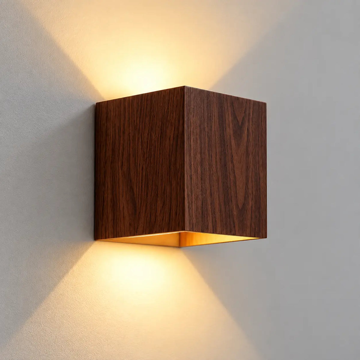 Applique extérieure LED IP65 finition noyer