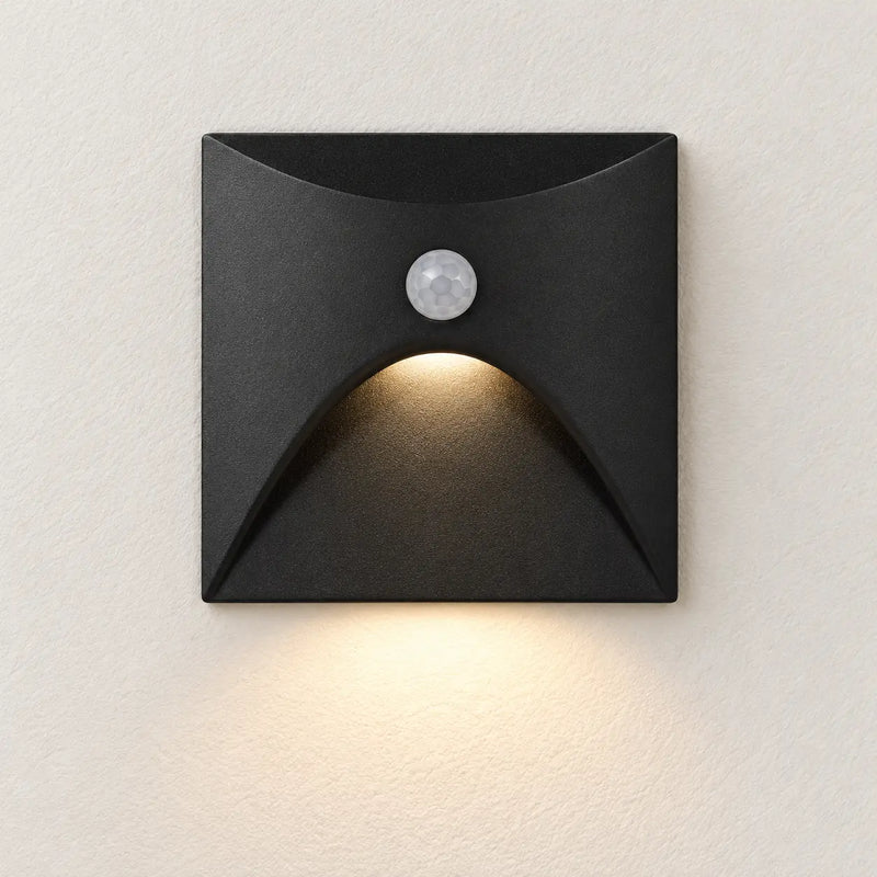 Applique LED d’escalier noire 3000 K – packshot