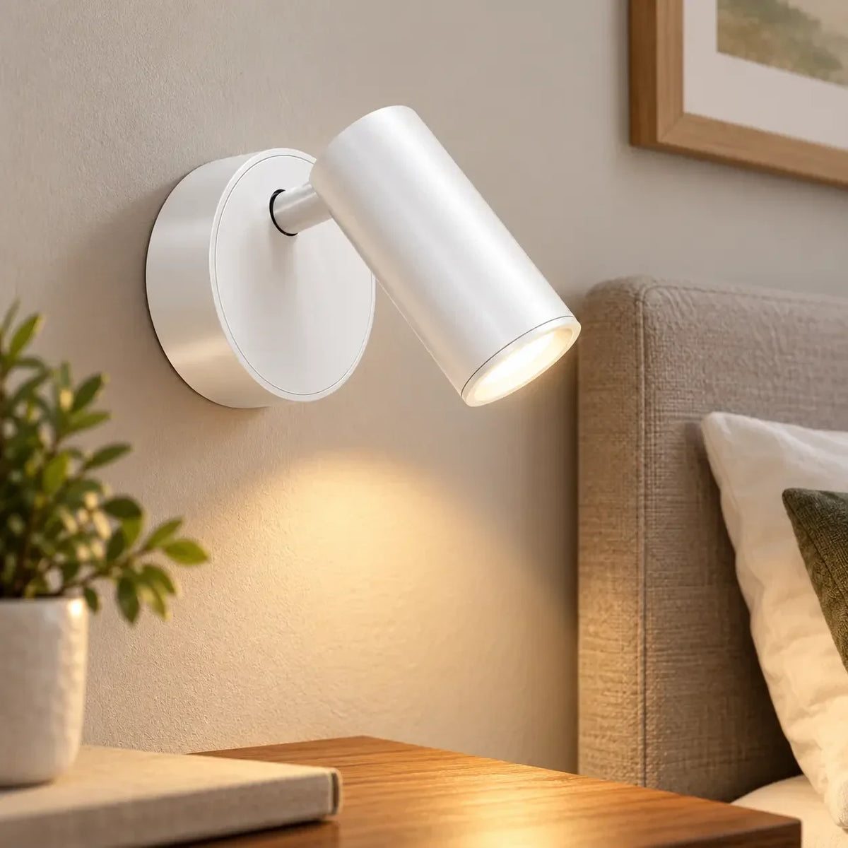 Recharge USB-C de l’applique murale blanche
