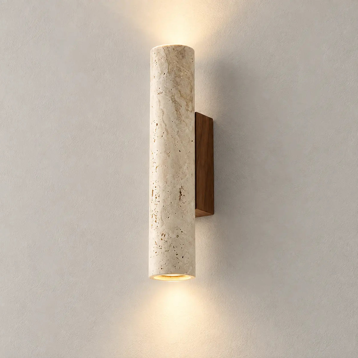 Applique murale longue, tube simple 32 cm – lumière chaude