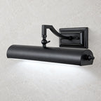 Applique murale noire salle de bain, lumière froide