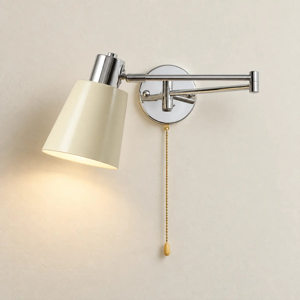 Applique murale orientable chambre à tirette, lumière chaude