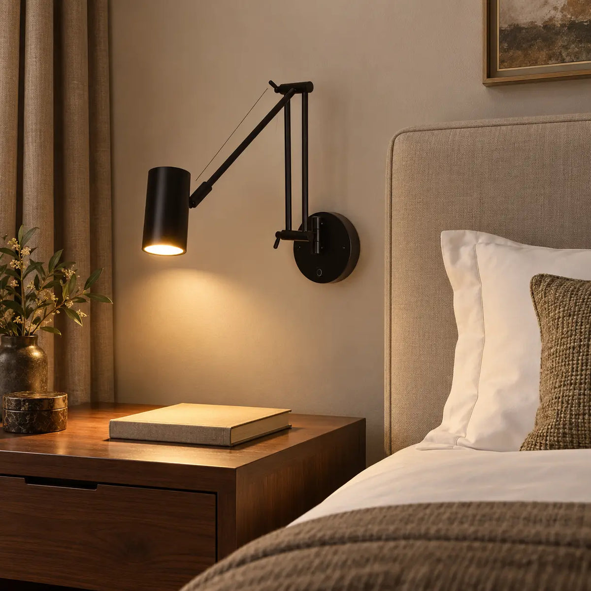 Applique murale orientable en lampe de chevet