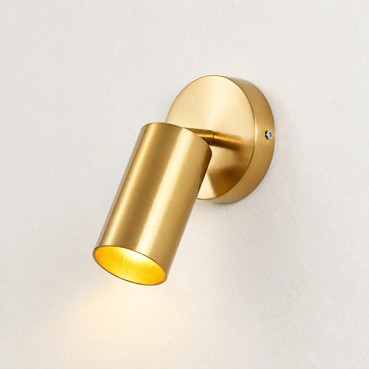 Applique murale orientable design dorée 5 W