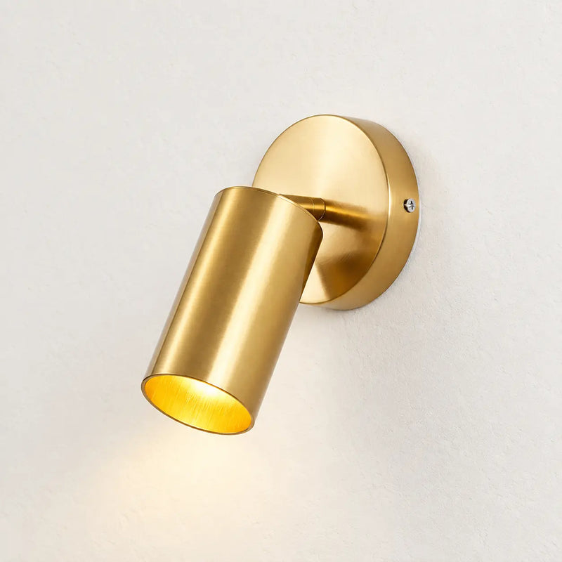 Applique murale orientable design dorée 5 W