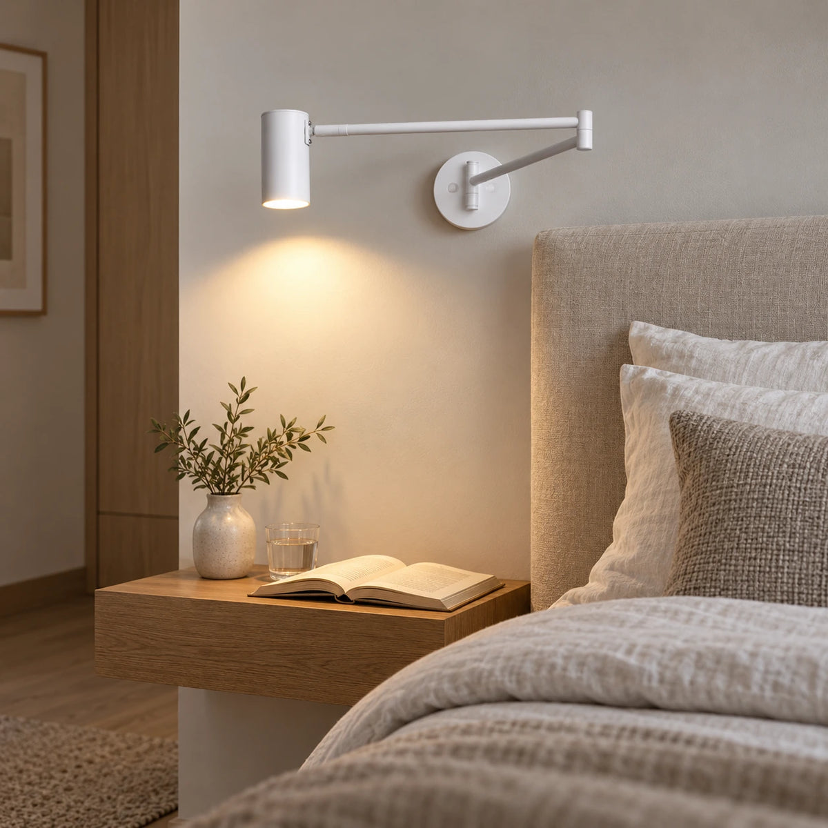 Applique murale style scandinave dans une chambre