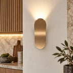 Détail de l'applique murale spot led bronze en aluminium brossé