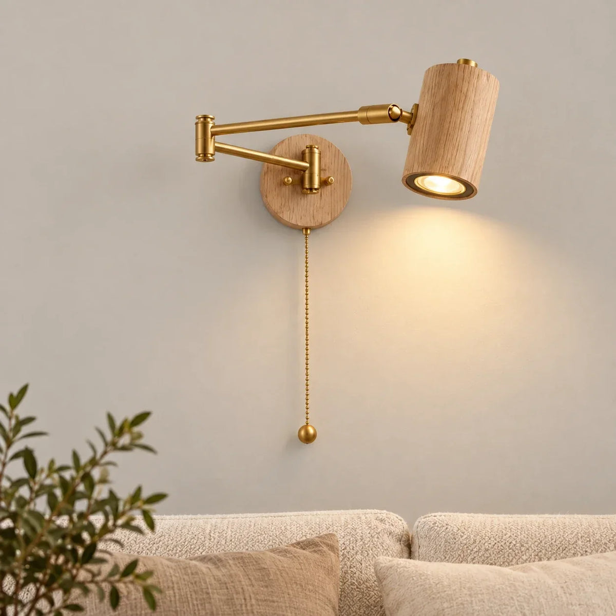 Applique murale bois scandinave — image avec texte