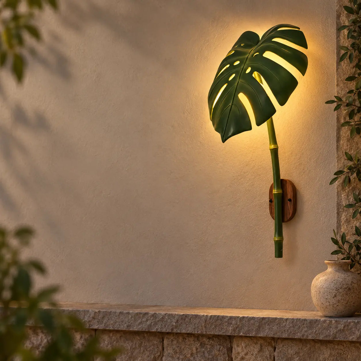Applique murale exterieur jardin — image avec texte
